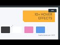 10+ CSS Hover Effects