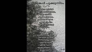 ഓർമ്മകൾ പൂക്കുന്നിടം    Malayalam romantic poem