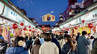 【4K】Tokyo Asakusa New Year’s Day 2022