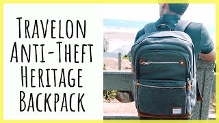 Travelon Anti-Theft Heritage Backpack | Classic Style with Modern Functionality