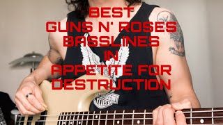 Best Guns N’ Roses BASSLINES in Appetite for destruction