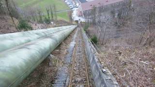 Standseilbahn 6474.03 Amsteg Kraftwerk SBB - Bristen Talfahrt - Funicular