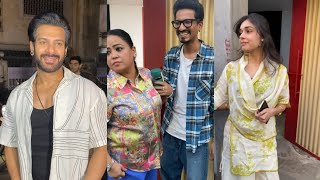 karan veer Mehra Eisha Singh Bharti Singh and Harsh limbachiya studio in Andheri