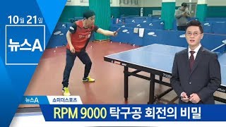 [쇼미더스포츠] ‘RPM 9000’ 탁구공 회전의 비밀 | 뉴스A