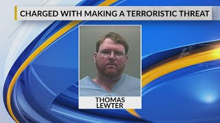 Charged with making a terroristic threat