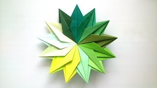 Origami Mandala of 13 details - Origami Modular Star