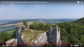 Hrad Ostrý kameň - Najvyššie položený hrad v Malých Karpatoch