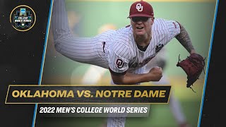 Oklahoma vs. Notre Dame: 2022 College World Series Highlights