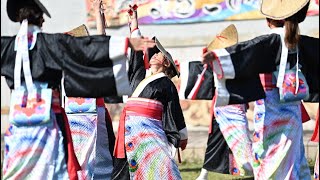 ［4K］平戸風神社中『懐やひらんど 』【午後の部】第9回あさくらよさこいまつり2024.12.01/歴史の里公園