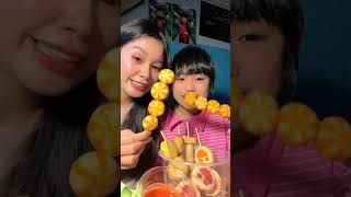 Hai dì cháu tui ăn Xiên Bẩn nha🍡#mukbang #ănkhuya #anvat #xienban