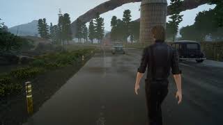 FF15 ファーストパーソンで雨の中を歩く【足音や環境音】