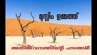 മുസ്ലിം ഉമ്മത്ത് _ അതിജീവനത്തിൻറെ പാഠങ്ങൾ  (Muslim Ummah _Survival lessons)