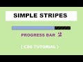Stripes Progress Bar Using Only HTML & CSS - Pure HTML CSS Tutorial - CodeWithTanmay