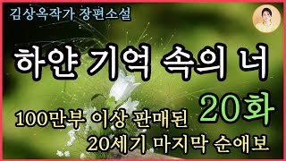 장편소설[하얀 기억 속의 너 20화] 신혼여행과 병문안, 짧은 행복 편. 100만부 이상 판매 베스트셀러.  끝까지 한 여자 만을 사랑한 김상옥 자전적소설.