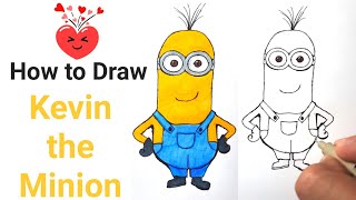 How to Draw Kevin the Minion | Minions: The Rise of Gru