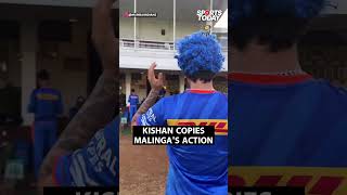 Ishan Kishan mimics Lasith Malinga's bowling action while donning a blue curly wig | Sports Today
