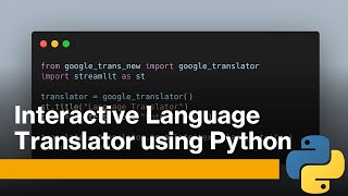 🛑How to create a cool😎 language Translator using Python🐍||Coding Hero🤖