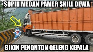 Bikin Geleng Kepala, Sopir Medan Pamer Skill Dewa di Sitinjau Lauik