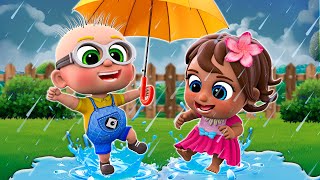 Rain Rain Go Away | Dancing in the Rain | Nursery Rhymes & Kids Songs - WOA Animation