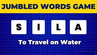 4 Letters Jumbled Words Game - Guess The Scrambled Words