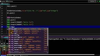 Using Text Widgets - Tkinter - Python Programming