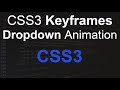 CSS3 keyframes animation | CSS3 moving dropdown animation