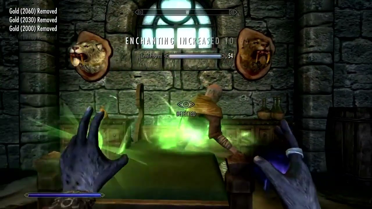 "With Paralyze Spell, Shout Or Weapons, All Training Is Basically Free!!"