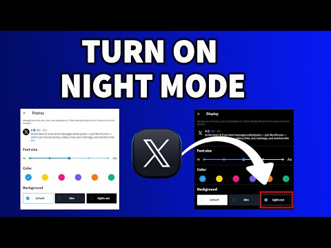 How to use night mode on Twitter/X