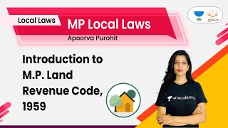 Introduction to M.P. Land Revenue Code, 1959 | MP Local Laws | Judiciary Exams