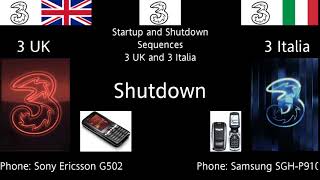 3 UK vs 3 Italia - Startup and Shutdown Sequences