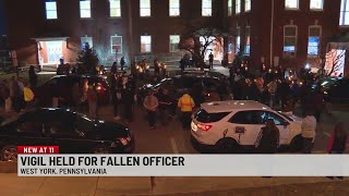 Vigil held for fallen PA officer