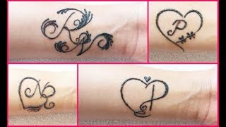 Tattoo Heart Mehndi Design Letter P Tattoo Heart Mehndi Design Letter P