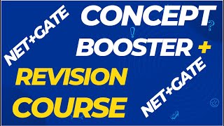 NET+ GATE EXAM CONCEPT BOOSTER+REVISION COURSE 1000 PROBLEMS