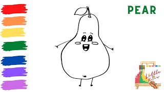 How to Draw an Easy Pear | Quick Drawing Tutorial