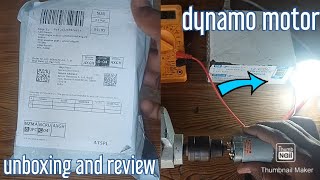 38 volts dynamo generator motor unboxing || full review test