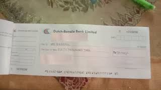 চেক লেখার সঠিক নিয়ম Dutch-Bangla Bank limited || ডাচ বাংলা ব্যাংক চেক লেখার নিয়ম || Hahakar 7