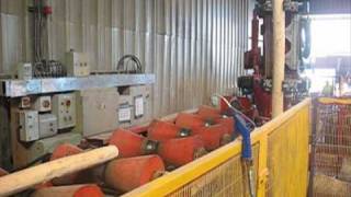 Sawmill robot makes fence posts