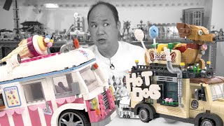 Hot Dog Cart and Ice Cream Van | LOZ Mini Brick Review 1112 + 1116