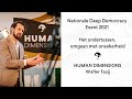 Keynote Walter Faaij - Het ondertussen omgaan met onzekerheid - Het Nationale Deep Democracy Event