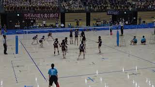 2018IH 女子バレー 決勝トーナメント ３回戦 岡崎学園（愛知県） 対 下北沢成徳（東京都）