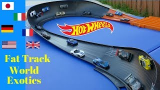 Hot Wheels fat track battle of the countries exotics cars tournament race