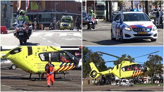 MMT ingezet bij ongeval in Zaandam! Traumahelikopter landt op de Burcht.