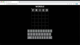 Wordle clone: JS | HTML | CSS