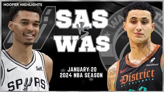San Antonio Spurs vs Washington Wizards Full Game Highlights | Jan 20 | 2024 NBA Season