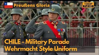 Şili askeri geçit töreni - Wehrmacht tarzı üniforma derleme-Gran Parada askeri d