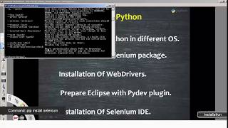 Python pip and selenium installation