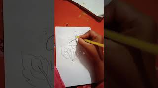 অনেক সুন্দর একটা জবাব ফুলের #drawing #art  আর্টিস্ট আঁকা