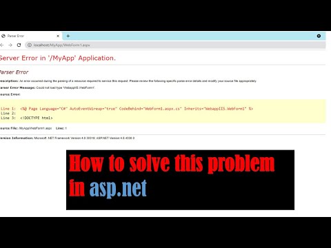 HOW TO SOLVE THIS ERROR IN SIMPLE WAY Server Error in 'ASP.NET' ApplicationClever Learning