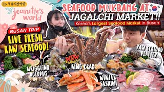 🌊 BUSAN TRIP MUKBANG 😱‼️- Largest Live Seafood market in South Korea 🐟🦐🦞🦀🐙 [PART