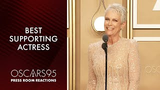 Best Supporting Actress Jamie Lee Curtis | Oscars95 Press Room Speech